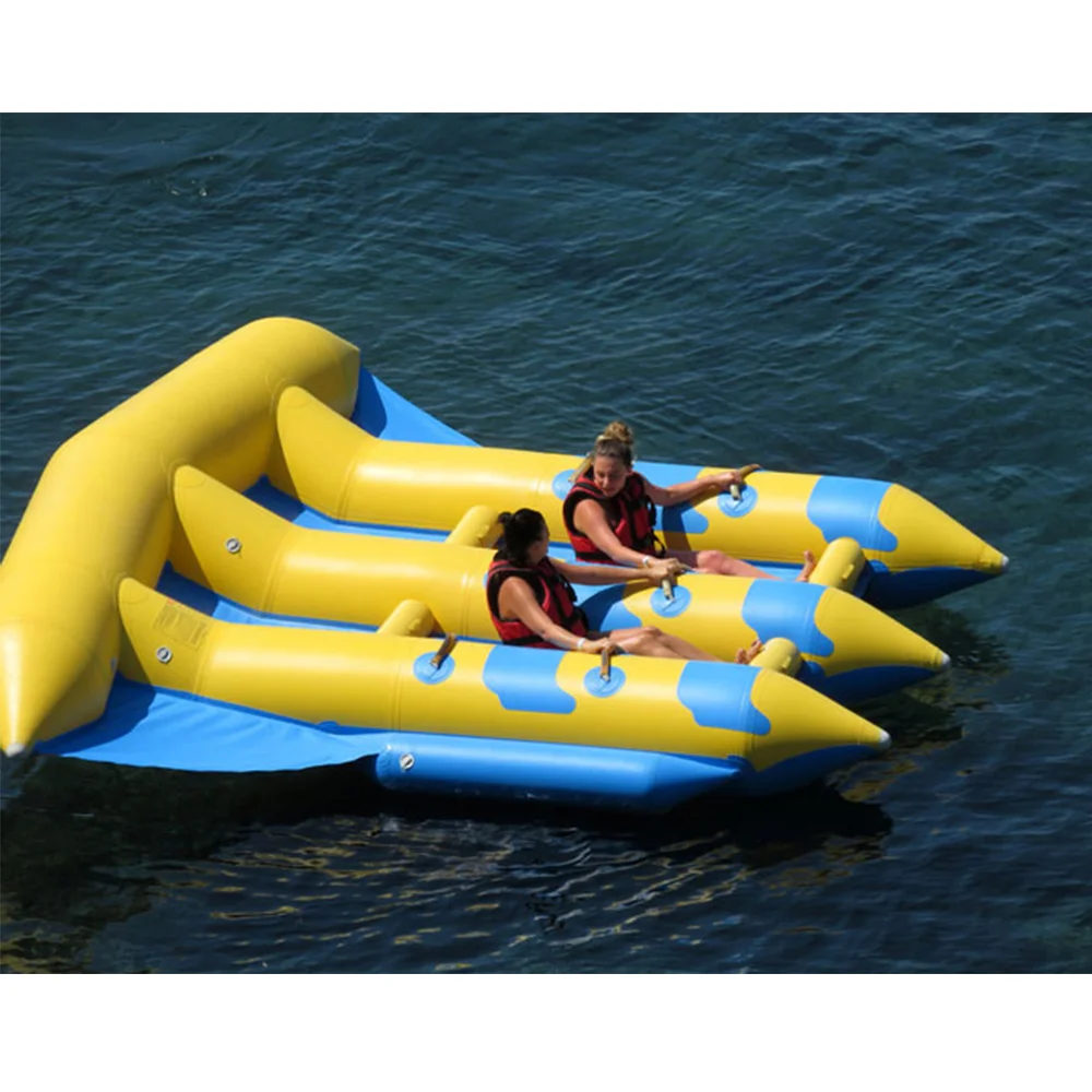 Bote Inflable Tipo Banana de Alta Calidad, Bote Inflable Tipo Banana de Doble Fila para Deportes Acuáticos
