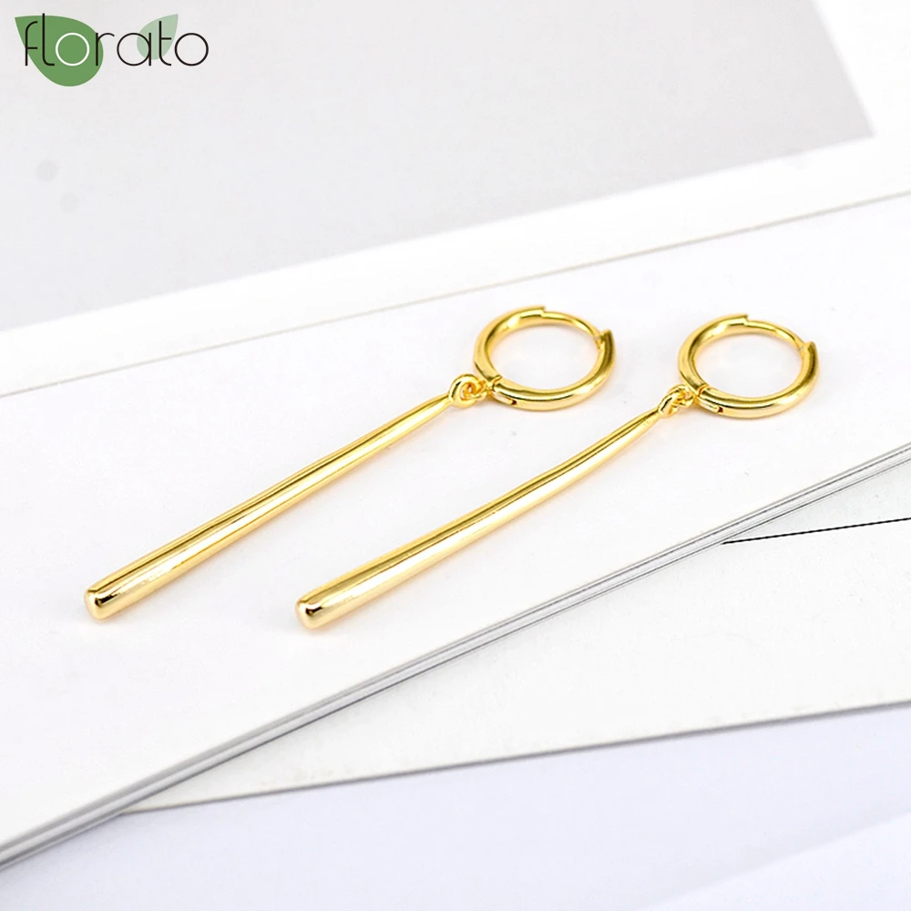 Creative Metal Water Drops Earrings for Women Vintage Gold Color Geometric Long Earrings 2024 New Fashion Jewelry Wholesale