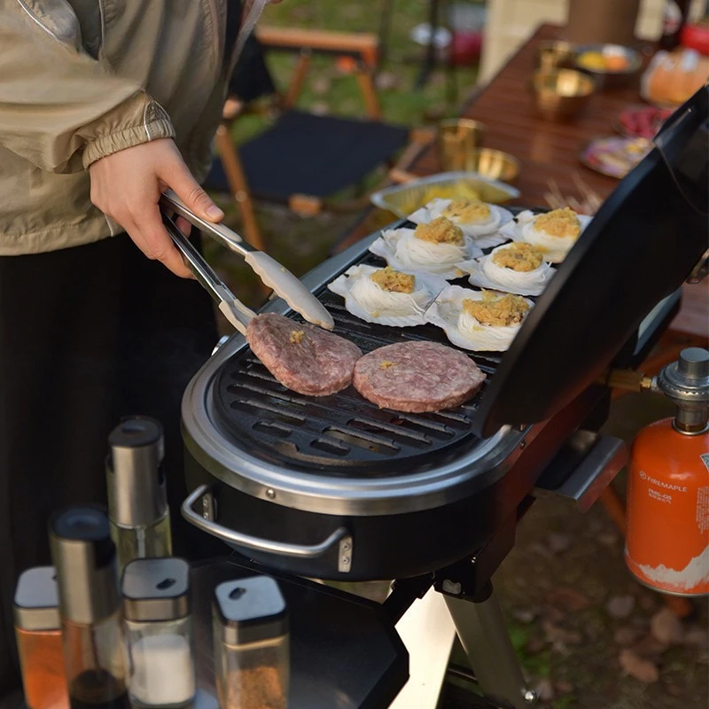 Outdoor draagbare gasoven met dubbele vlam