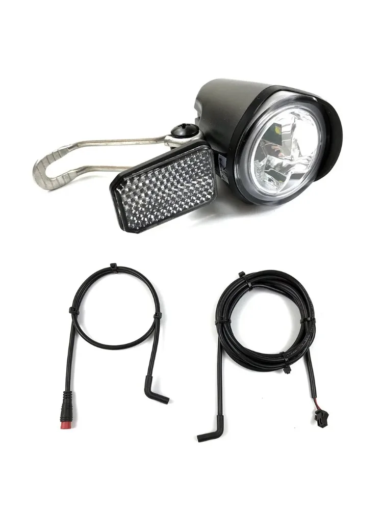 AliExpress NONE E-Bike Led Headlights 6V/12V/24V/36V/48V/60V Bicycle Lighst Waterproof Front Headlight SM Plug- Waterproof Plug- Connector 2Pin