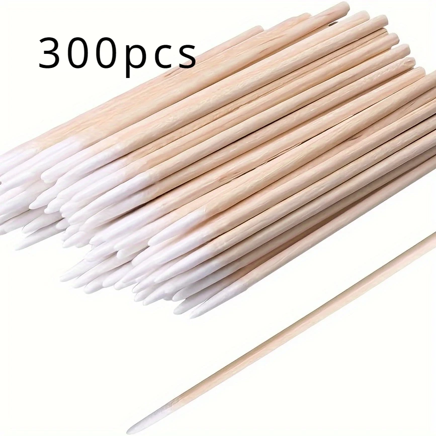 100/300/500/900/1000pcs,50/100set，  Double Cotton Swabs, Precision Tips With Paper Stick For Makeup (Double-Pointed Shape)