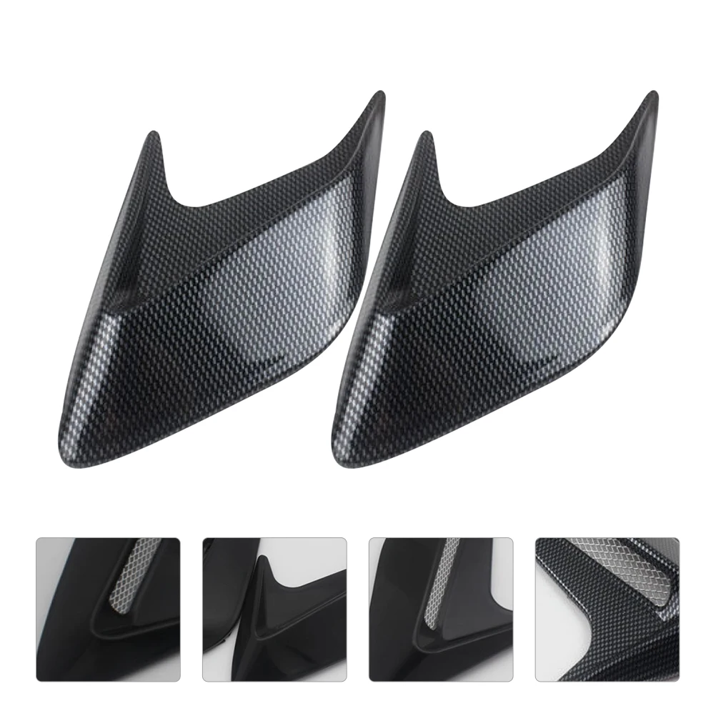 

Car Side Vent Decoration Hood Air Sticker Flow Auto Accessories Universal Strip Outlet Bonnet Vents ABS Durable Double Adhesive