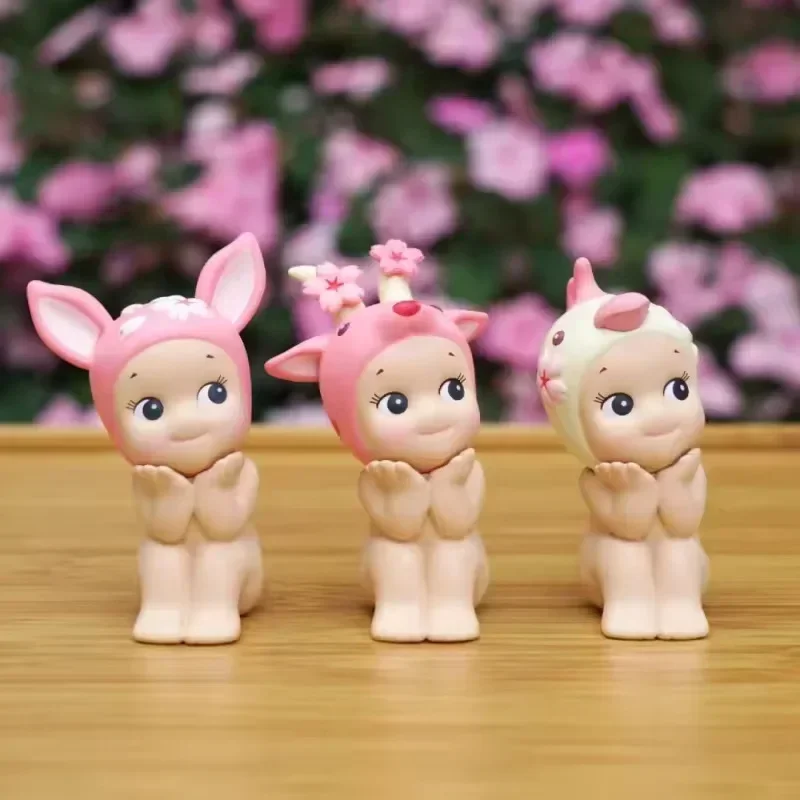 Cherry Blossom Hanami Series, новая глухая коробка Sonny Angel, коллекционная мини-фигурка, милая Сакура, декор для рабочего стола, подарок на день рождения для ребенка
