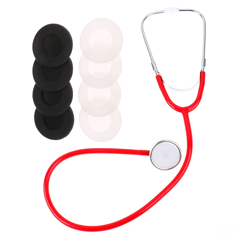 4Pcs/set Disposable Silicone Stethoscope Sleeve Covers Head Diaphragm Protector Replacement Parts Accessories