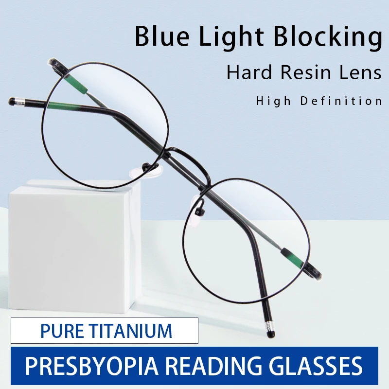 Blue Light Blocking Glasses,Anti Eyestrain,Computer Reading Glasses,Stay Clear Magnifying Vision for Men,Presbyopia Eyeglasses