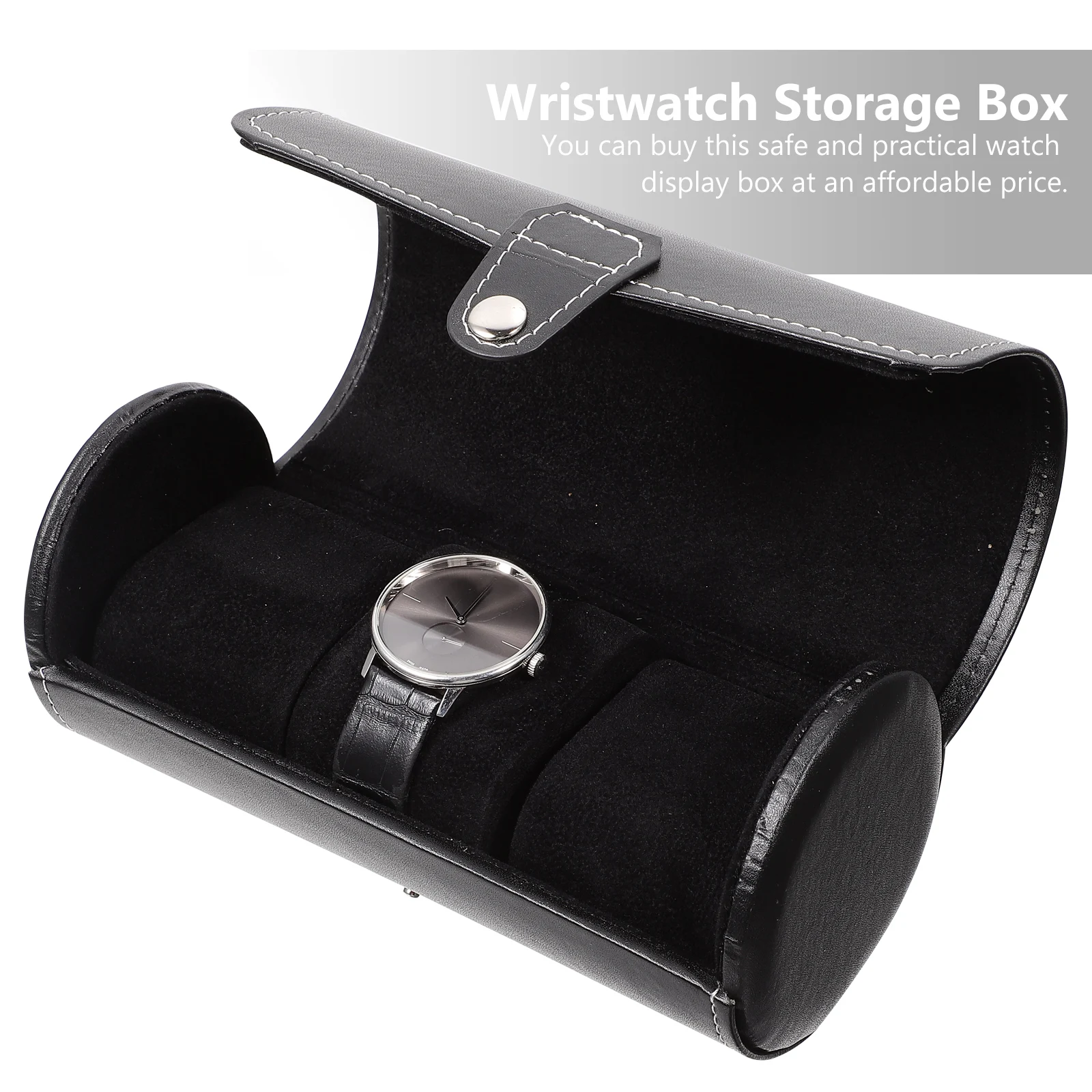 

1pc Storage Box 3 Slots Durable Display Case Gift Wristwatch Organizer Practical Watch Container Packing Case