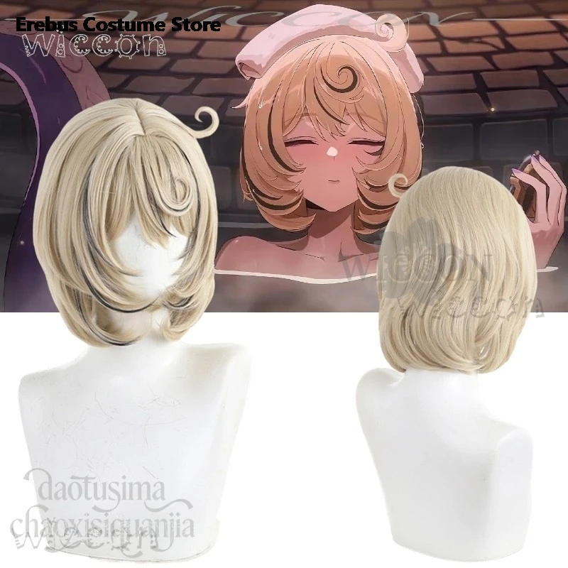Halloween Carnaval Anime juego Zenless Zone Zero Cosplay Yidhari pantalones cortos Beige Kawaii pelucas pelo negro Erebus tienda de disfraces