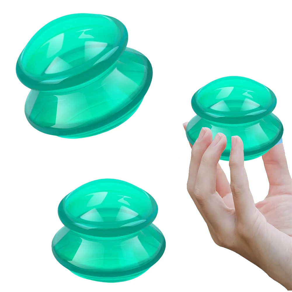 

Набор для баночной терапии из силикона для тела, 3 размера, для расслабления и восстановления мышц, для использования в студии и дома