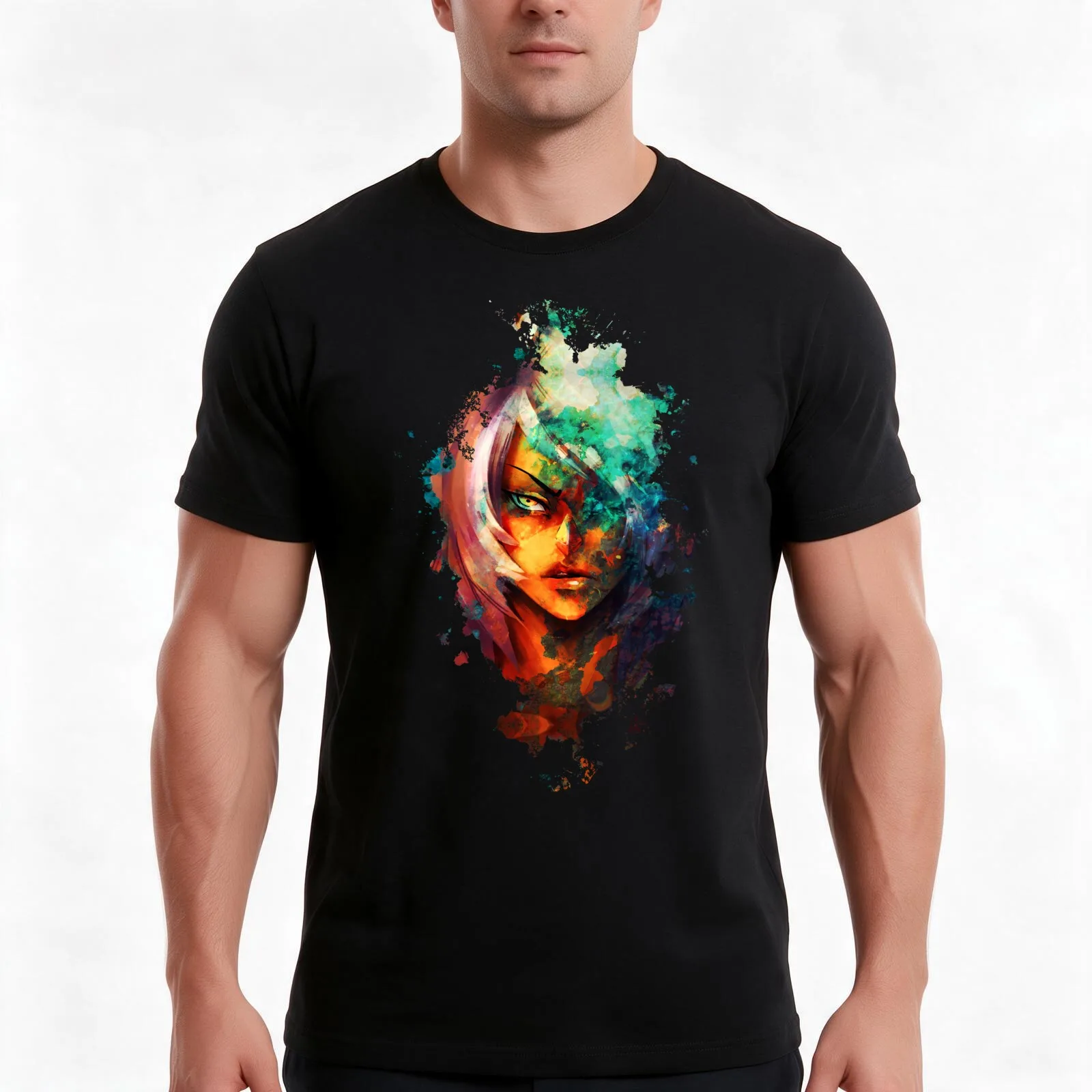 Jasper: Corruption T-Shirt Summer Casual Cotton Tee Oversized Streetwear Tops Vintage Graphic Print Loose Fit Short Sleeve