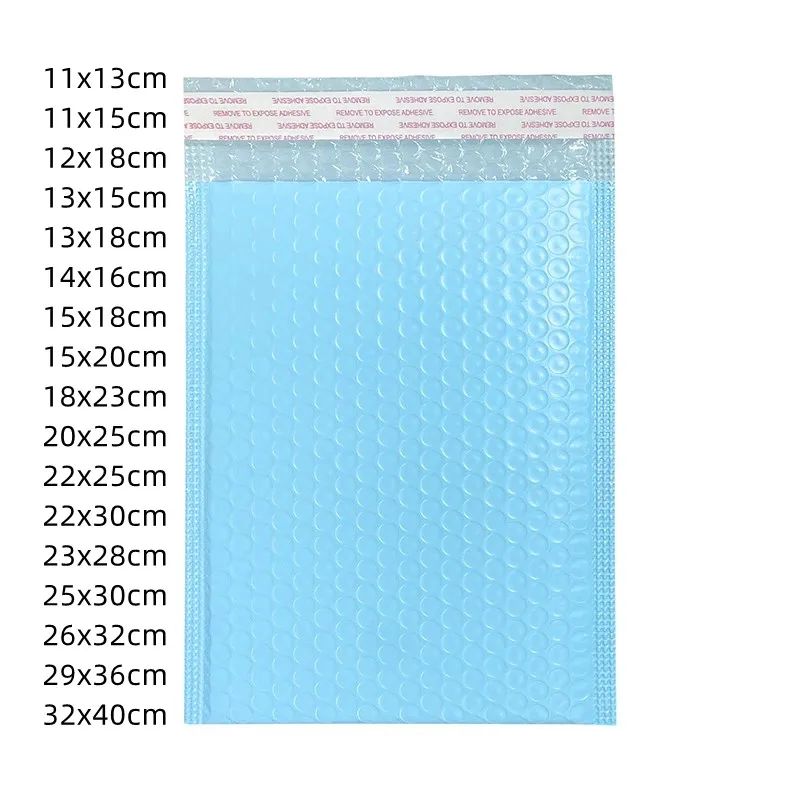 封筒や郵便物を梱包するための大きなバブルバッグ,水色,中小企業向けの包装,配送