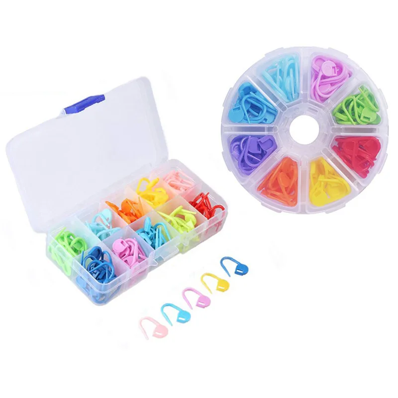 

Colorful Plastic Button-style Fabric Marker Pins Safety Pins For Sewing DIY Knitting Tools For Making Sweaters Symbol Identifica