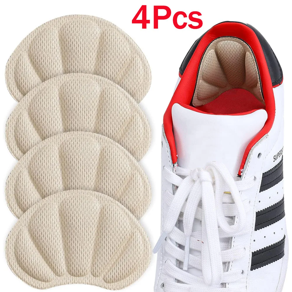 4Pairs Heel Grips/Self-Adhesive Anti-Slip Protective Pads/Thick, Non-Slip, Shock-Absorbing Insoles/Enhance Shoe Comfort