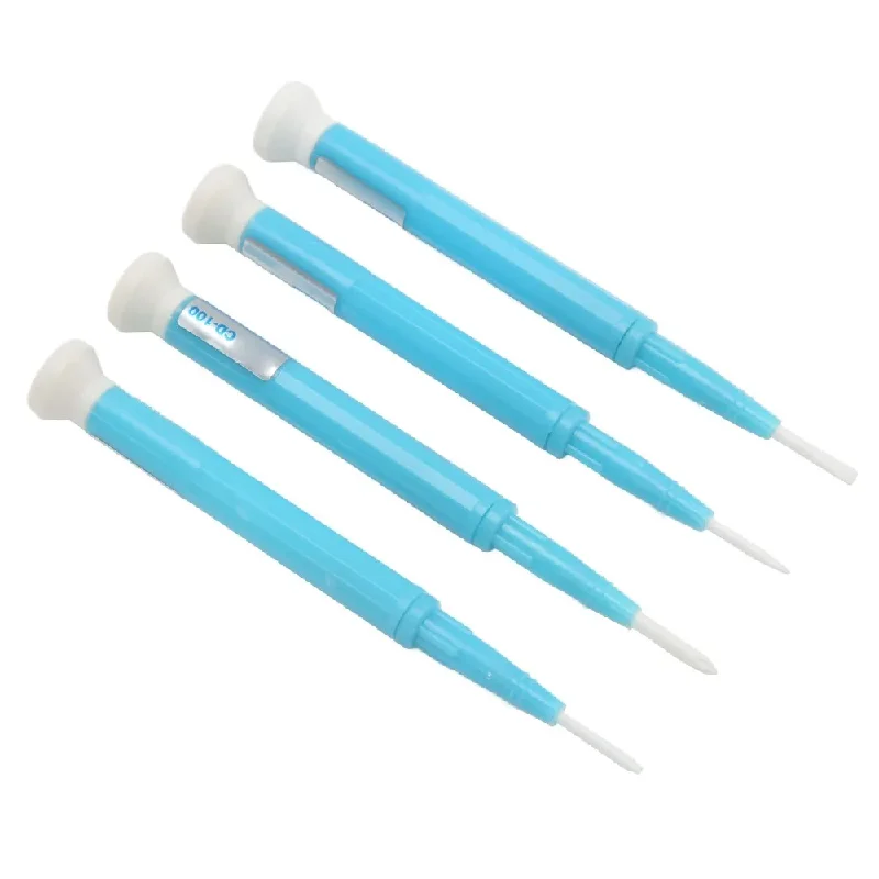 

4PCS Slotted/Flat Head Ceramic Screwdriver Set 1.3mm, 1.8mm, 2.0mm, 2.6mm Ceramic Tip Ceramic Slotted Screwdriver Plastic Handle