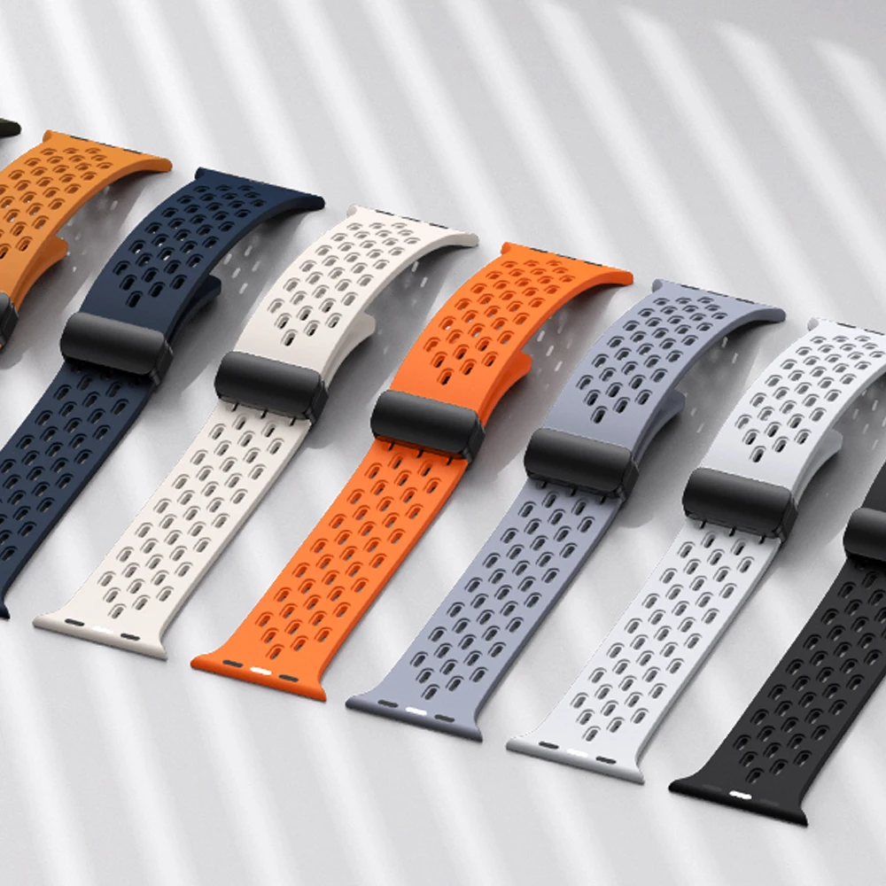 Silicone Straps for Apple watch 12 band 46mm 49mm 45mm 44mm 42mm 40mm Bracelet Correa iWatch Series 11 9 8 10 SE 7 Ultra 2 3 4