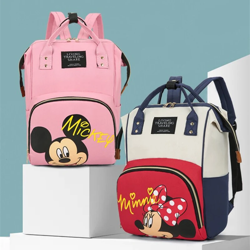 Disney Diaper Mummy Baby Bag Backpack Multi-function Large Capacity Maternal And Child Bag Pregnant Women 2024 New Year Gift