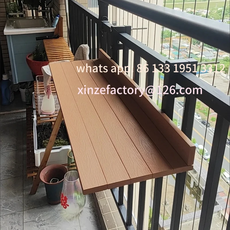 

Customizable Table Waterproof Modern Simple Small Home Desi Portable Folding Desk Balcony Tables Multifunctional Hanging Railing