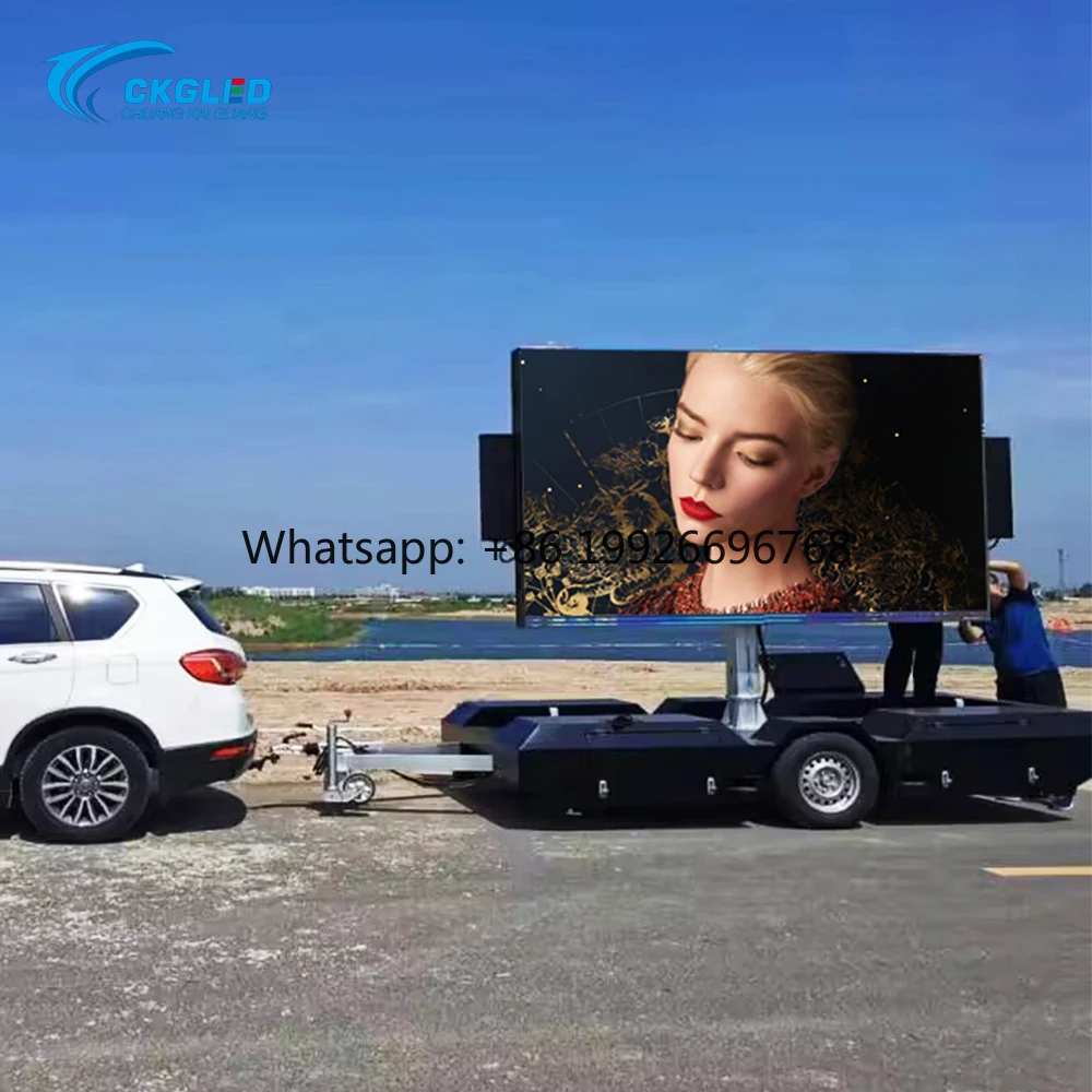 

CKGLED Outdoor Mobile Advertising Trailer Mobile Billboard LED Trailer Screen Display