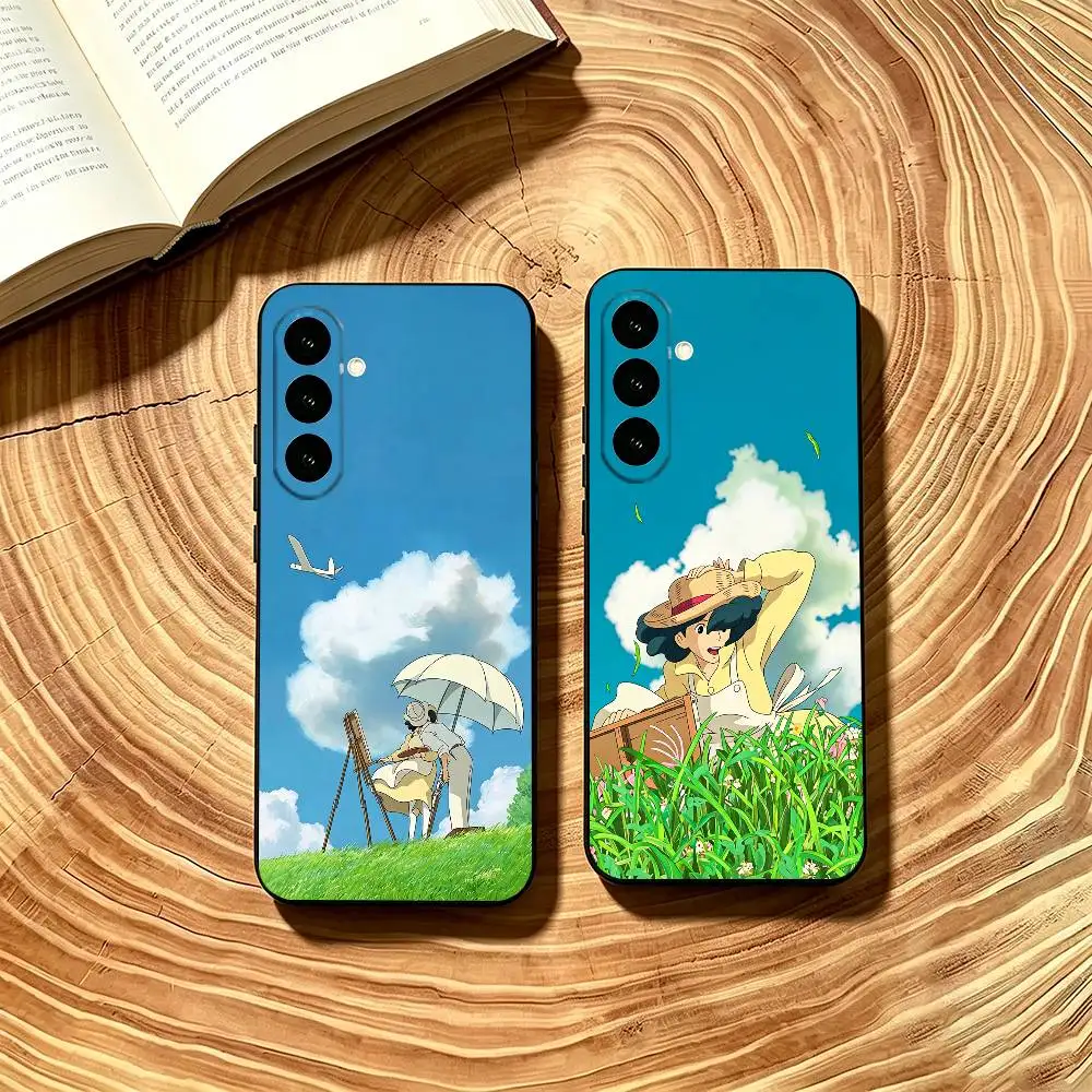 Anime The W-Wind Rises Phone Case Soft black For Samsung Galaxy A73,A72,A71,A70,A53,A52,A51