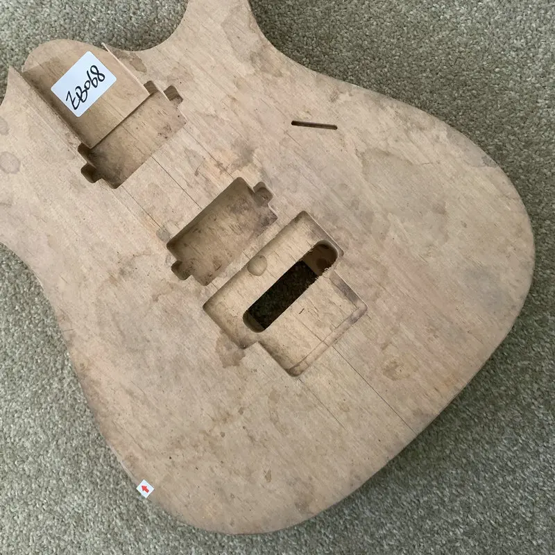 EB068 Unfinshed   Electric Guitar Body HH Pickups Solid Alder Floyd Rose Tremolo Style Parts Replace Accessories Surface Dirty