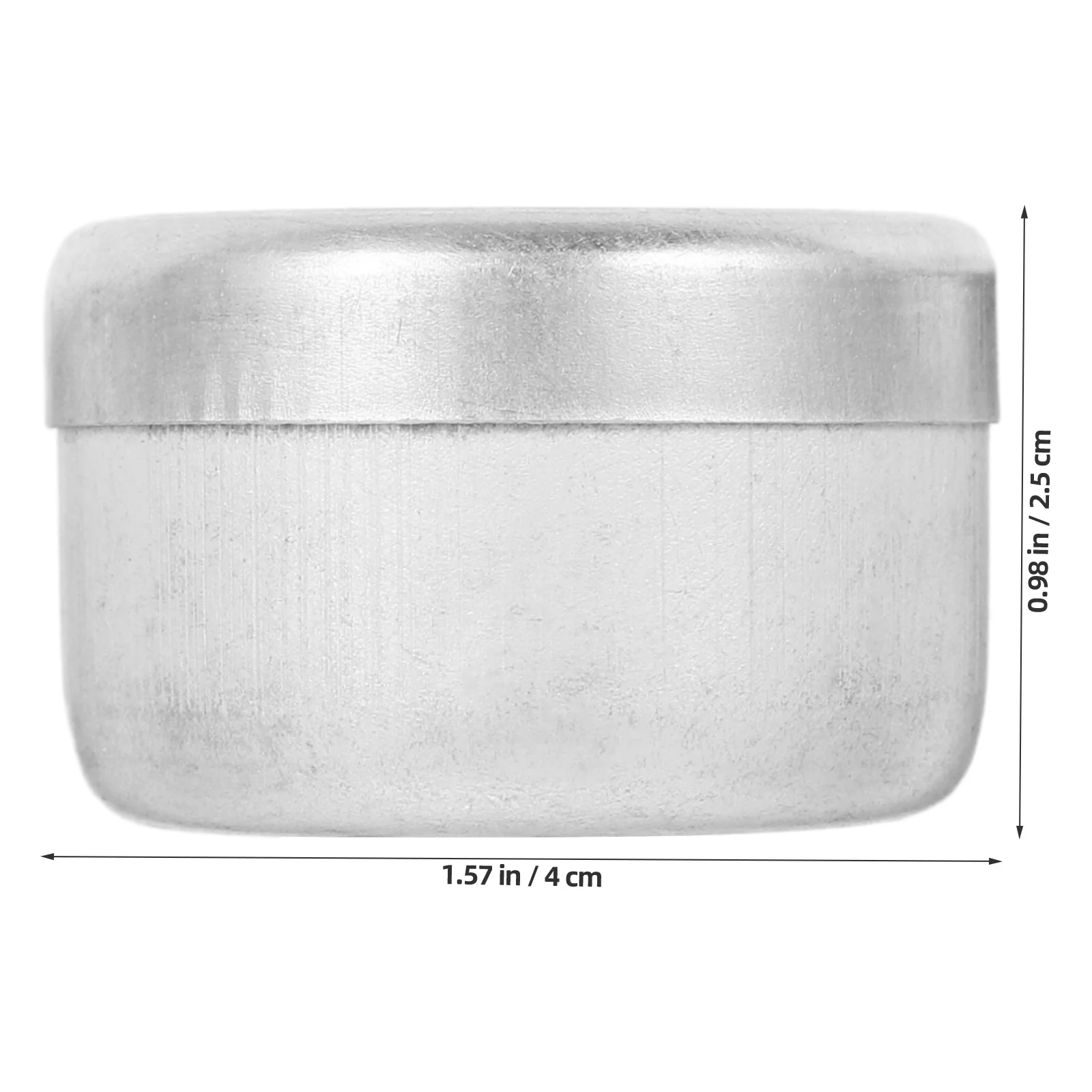 4Pcs Aluminium Boden Probenahme Boxen Runde Lagerung Container Labor Feld Verwenden Wiegen Halter Tragbare Probe Container