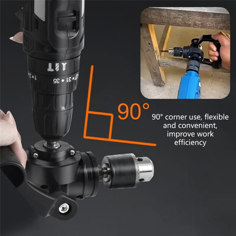 

ABRS-Right Angled Drill Attachment Right Angle Drill Attachment Adapter Metal Drill Chuck