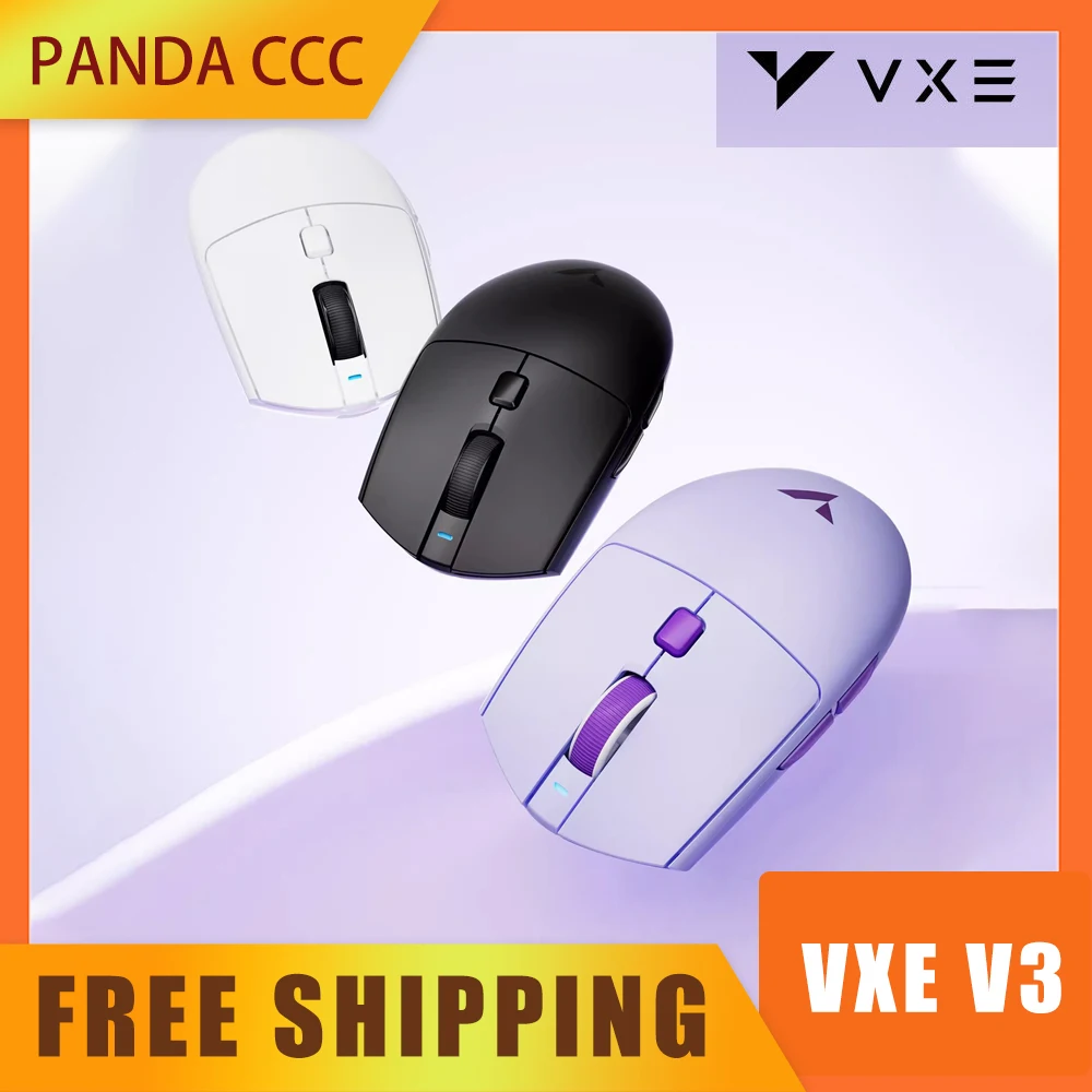Vxe Dragonfly V3 Mouse Wireless Four Mode Lightweight Esports Gaming Mouse Paw3395se Smartspeed 300mah Office Accessory Gifts