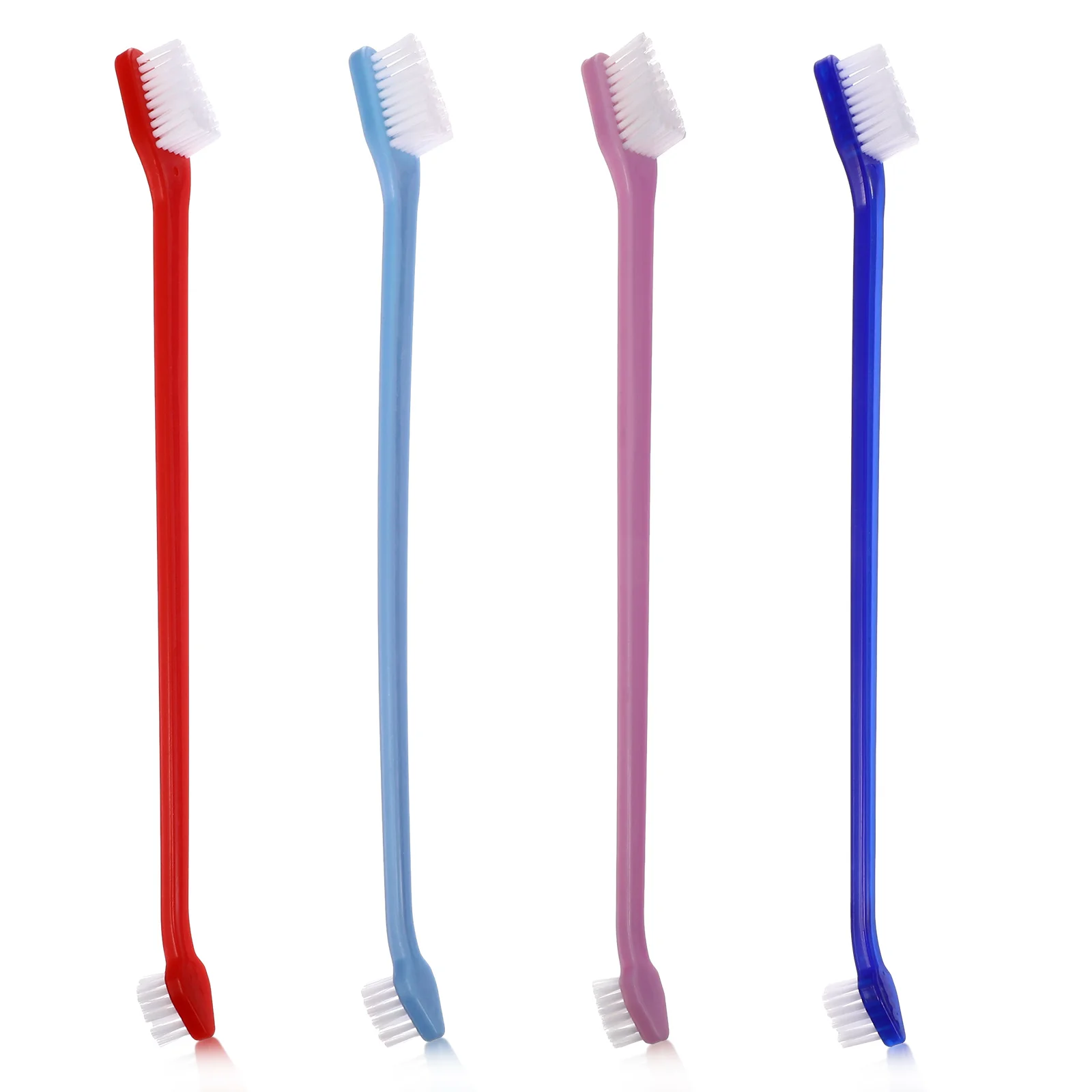 

12Pcs Pet Tooth Clean Brush Dual Head Efficient Teeth Care Prevent Gingivitis for Dog Cat Pet Tooth Clean Brush