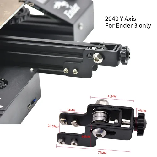 Pieza de impresora 3D tensor de correa 2020 perfil eje X 2040 4040 eje Y correa síncrona tensión de estiramiento de sincronización para Ender 3 CR10