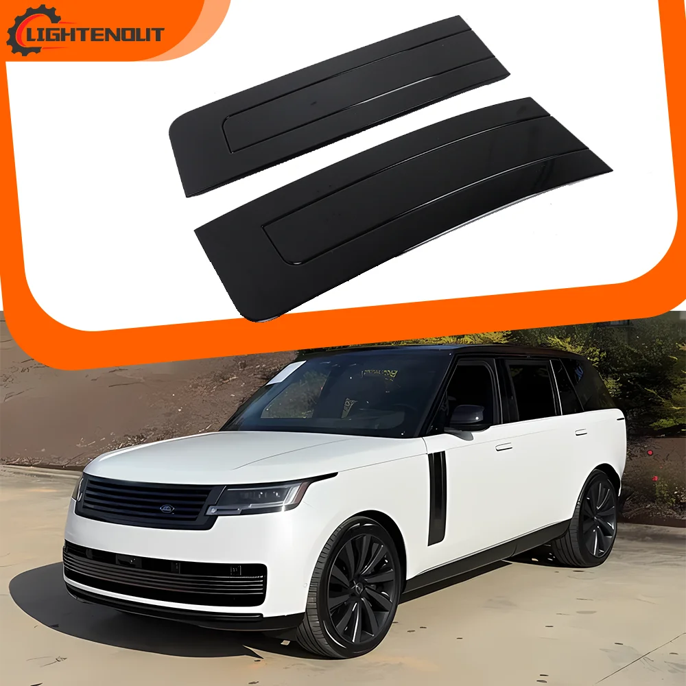 

ABS Side Air Vent Fender Grille For Land Range Rover 2023-2025 Black Trim Cover