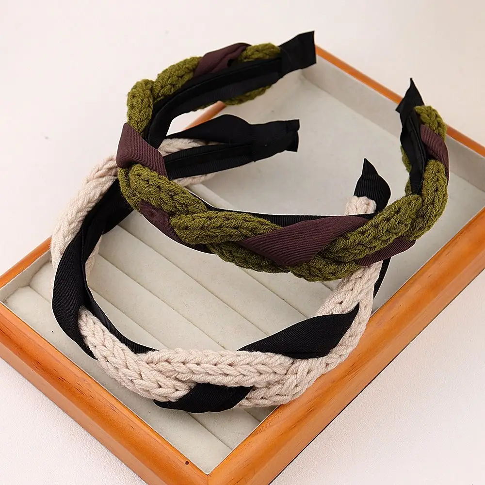 

Женский обруч для волос, простой модный шерстяной обруч для волос в Корейском стиле, аксессуары для волос для девочек