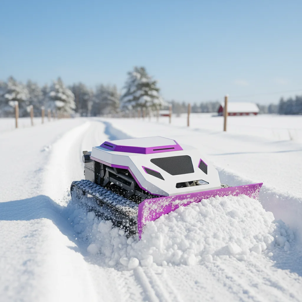 

Remote Control Charging Lawn Mower Multifunctional Bulldozer Snow Pusher Snow Sweeper for Garden Care