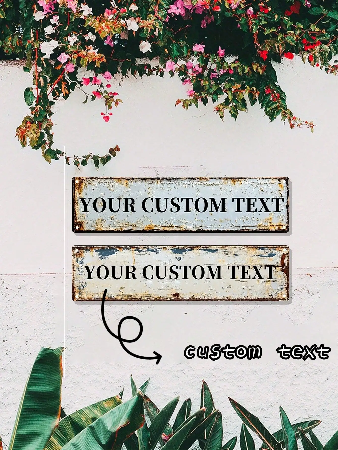 

Custom Metal Sign 8x12 Personalized Plaque Wall Art Decor Indoor Outdoor Housewarming Gift
