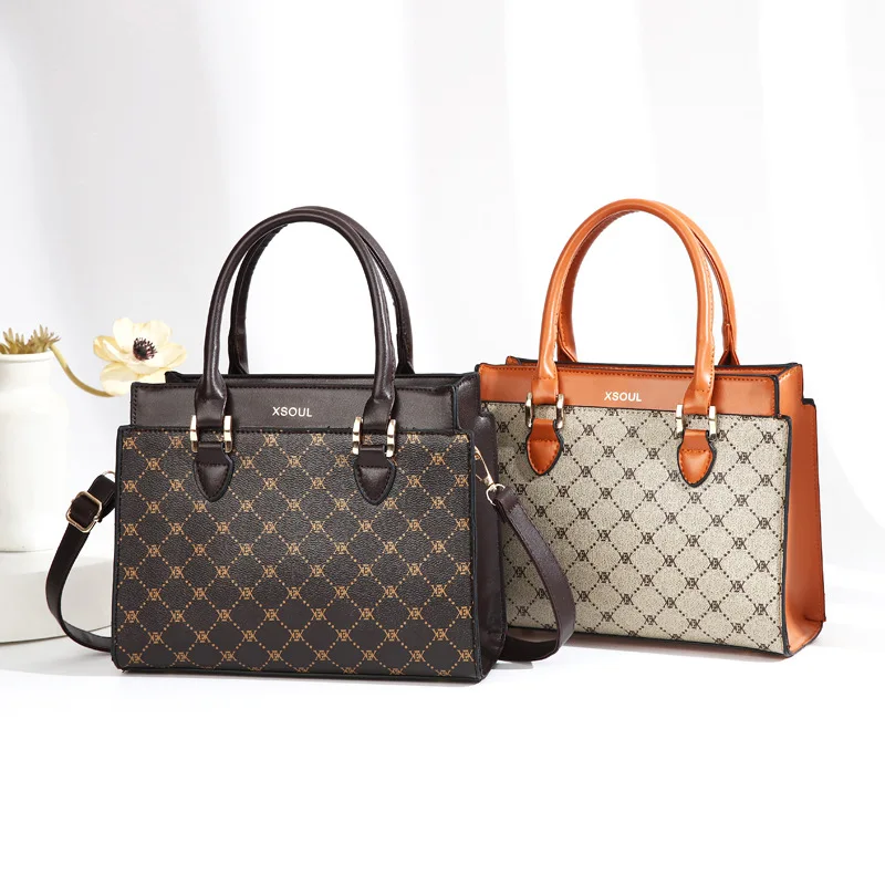 

2025 New Luxury PU Leather Women's Leisure Shoulder Bag and Purses Fashionable Exquisite Print Pattern Crossbody Bag Ladies Sac