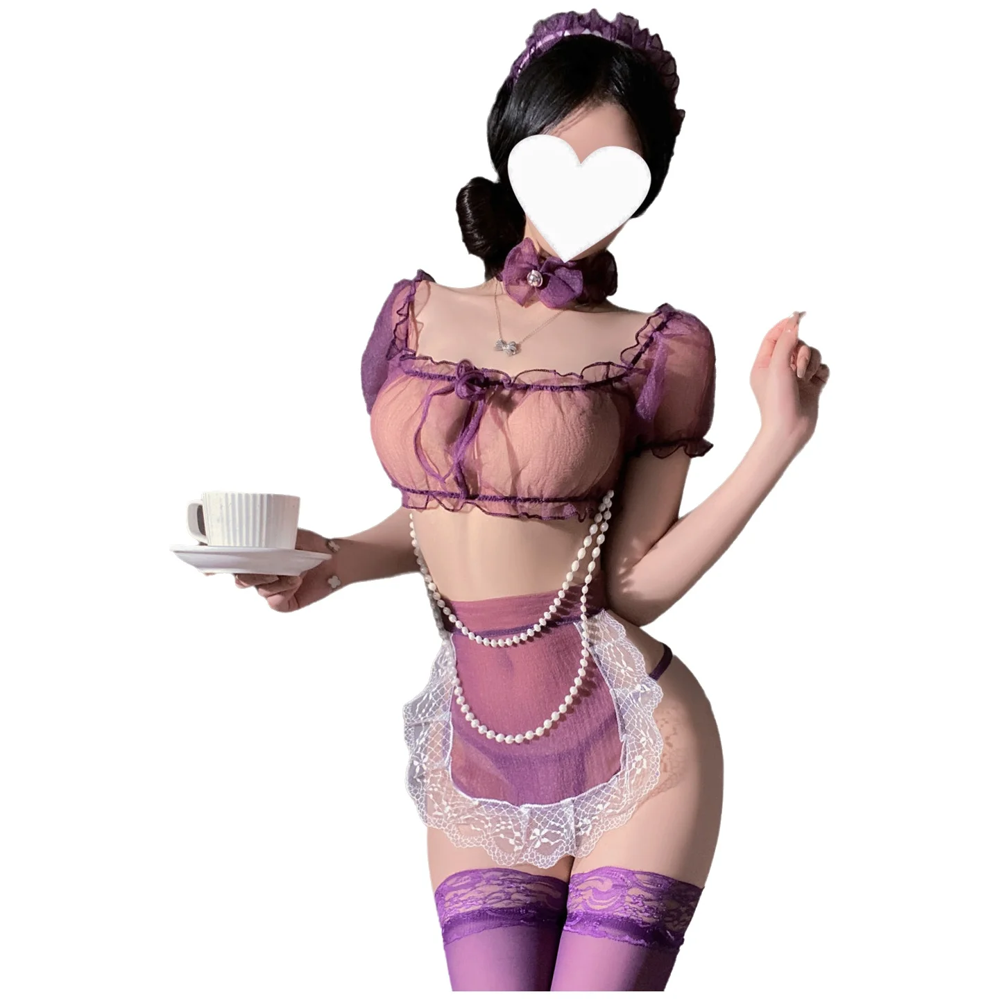 

Сексуальный комплект «Чистое желание»: кружевная ночная сорочка с короткими рукавами и прозрачными вставками для женщин — огненный и нежный шарм W1XP