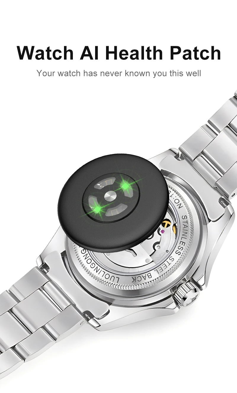 Intelligenter KI-Gesundheits-Detektionssticker für normale Uhren, KI-Gesundheits-Patch für jede Uhr, verwandeln Sie Ihre Uhr in eine Smartwatch. – Detail 1
