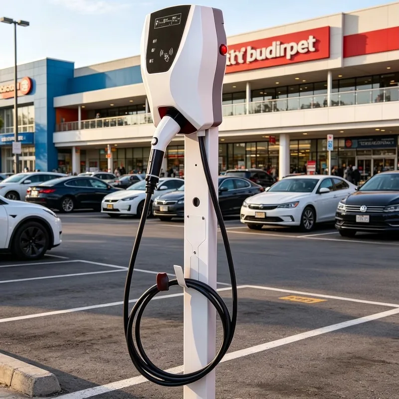Wall Mounted EV Charging Pile with Durable ABS Plastic Housing