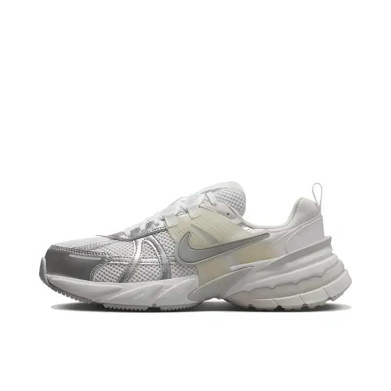 

Nike V2K Run Comfortable Retro Low-top Non-slip Comfortable Fashion shoes Casual Running Shoes Men's and Women's Silver Unisex