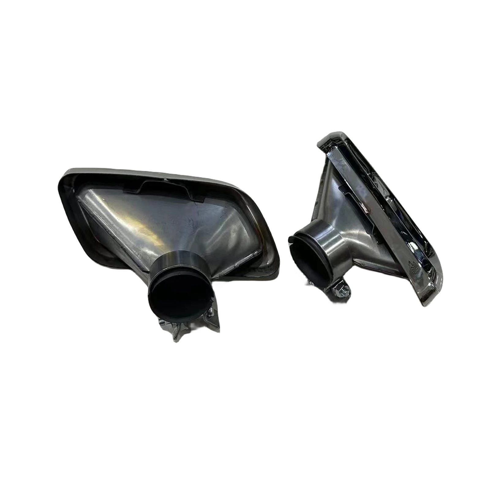 Rear Exhaust Pipe Muffler Tips Black/Silver Tail Exhause Tailpipe Kit For Land Rover Range Rover Sport 2014-2021 SVR Bumper Only