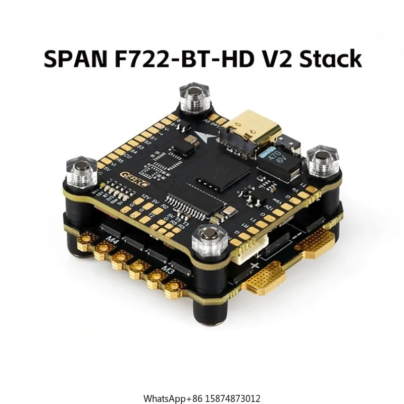 SPAN F722-BT-HD V2 Stack F722 512MB BlackBox Fli ght Controller BL32 50A 96K 4in1 ESC 3-6S 30X30mm for FPV Freestyle Dr ones