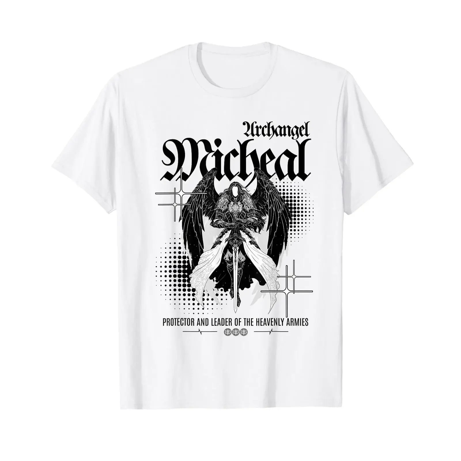 Archangel Michael Gothic Biblical Accurate Angel T Shirt White vintage Washed designer clothes Soft Comfortable Stretched