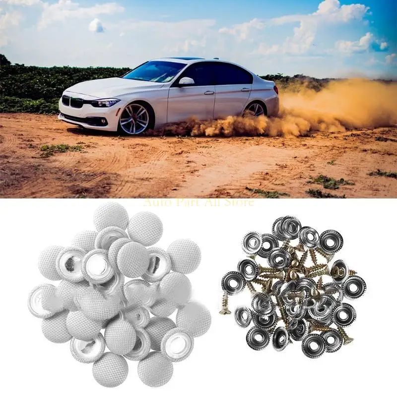 

J0MA 30x Auto Car Roof Комплект COMPET CONTERMENT Кнопка ремонта для ремонта внутреннего потолка пряжка и удерживающие для