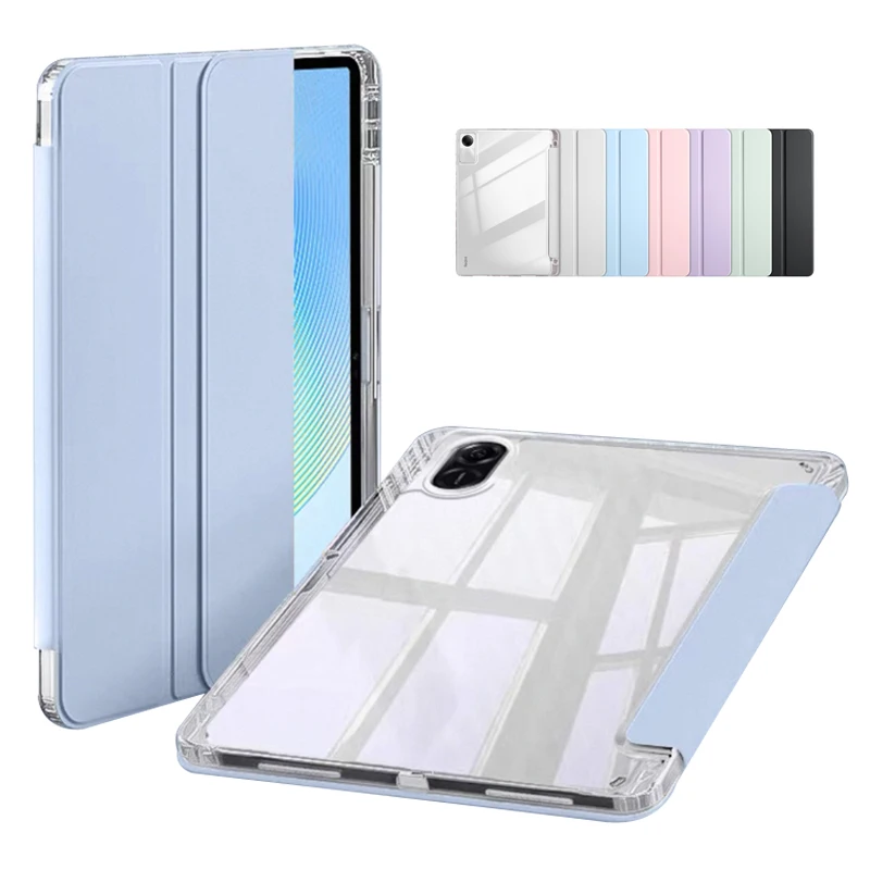 

Funda For Honor Pad X9 X 9 Case PU Leather Acrylic Clear Back Stand Tablet For Honor Pad X9 11.5 inch 2023 Case with Pen Holder