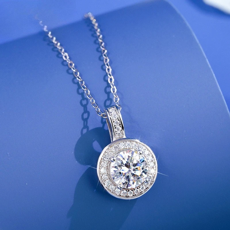 925 Sterling Silber Halskette Modische Italienische Silberkette Schmuck für Männer und Frauen 18k Weißgold Plattiert