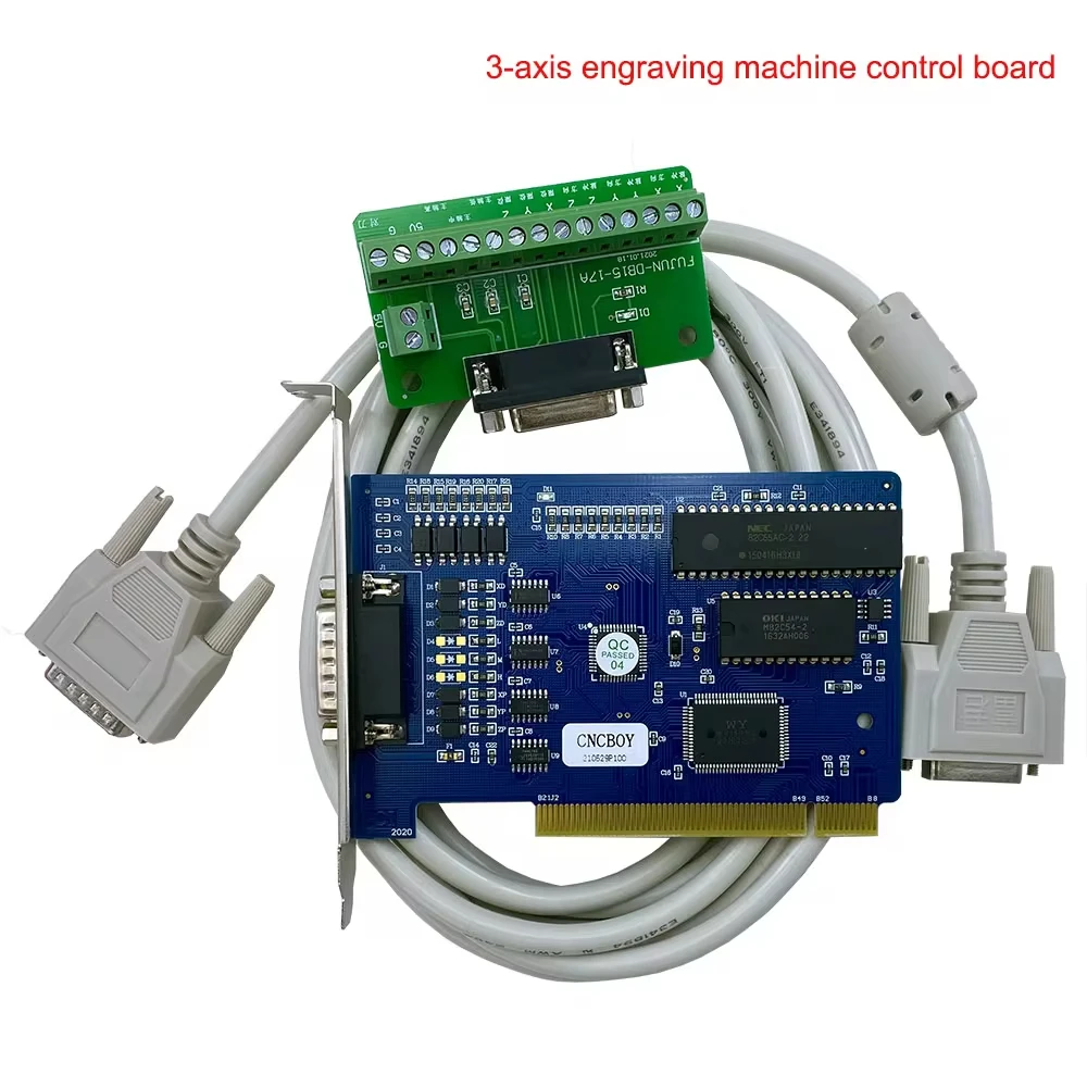 hot! CNC Router Engraving Milling Machine 3 Axis NC Studio PCI Motion Ncstudio Control Card+USB Handwheel kit