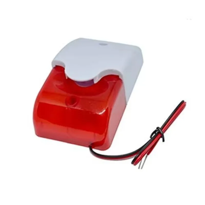 Personal Red Flashing Mini Strobe Siren Alarm System Indoor Installation Sound and Light Alarm