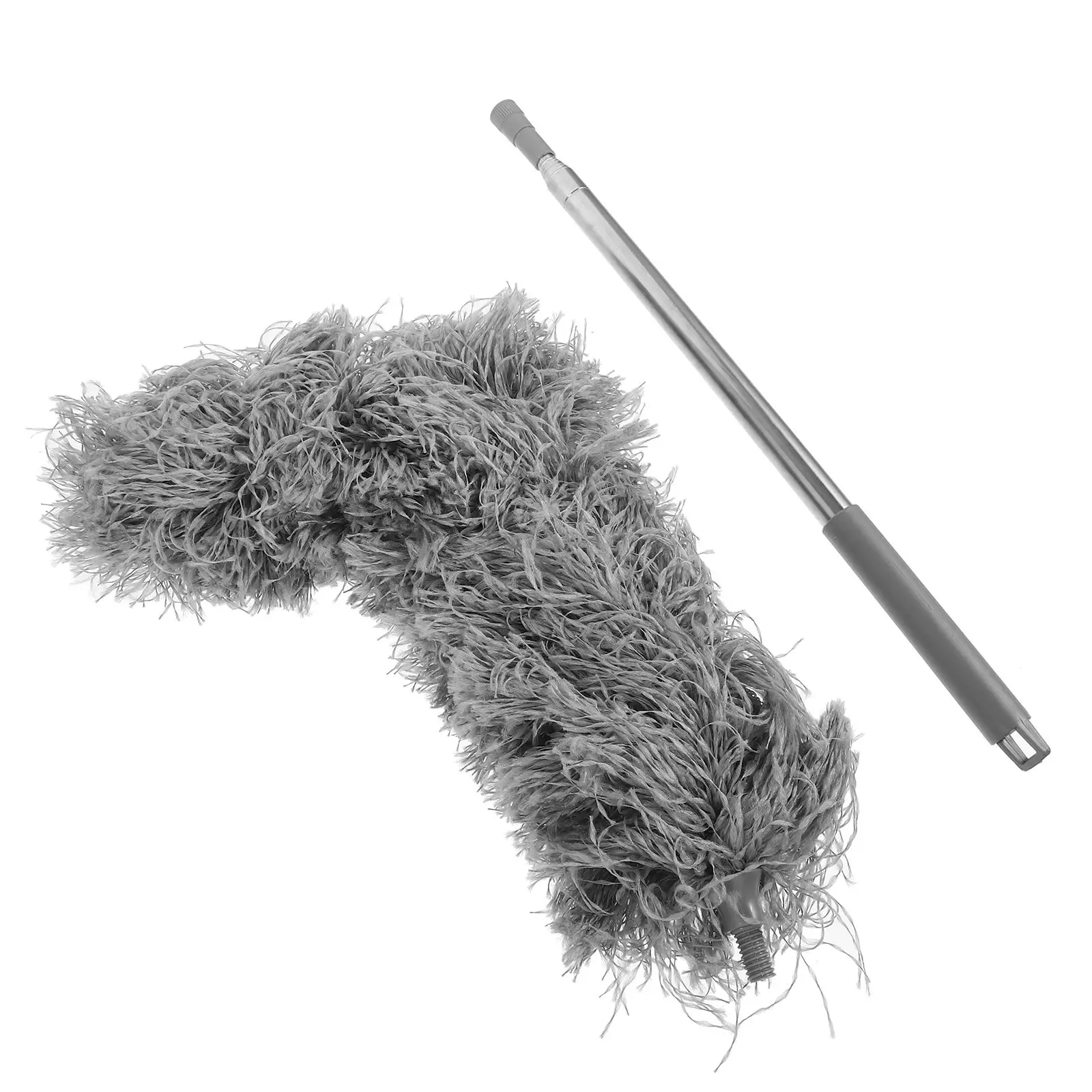 

Gutter Cleaning Brush Telescoping Pole 25M Gray Roof Cleaner Tools Ground Guard Long H Dust Removal Safe Efficient