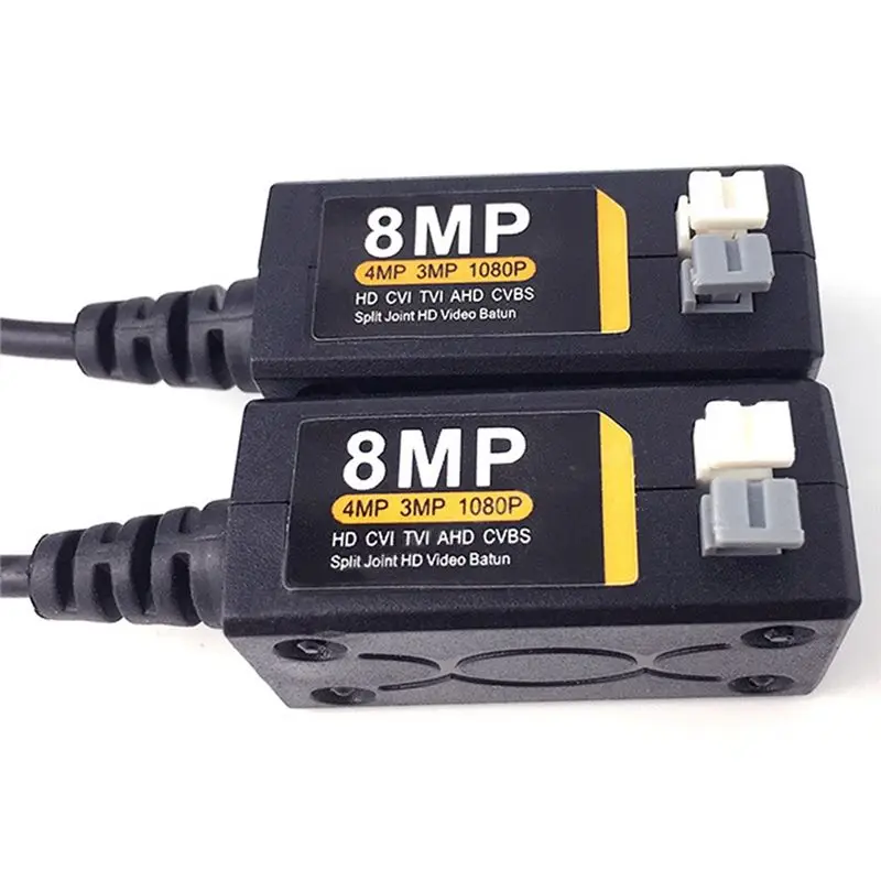 [NEW A09R!】 10 Pairs HD BNC Video Balun 8MP 1080P 720P Transceivers UTP Cat5 HD CVI TVI AHD Replacement Accessories For CAMERA