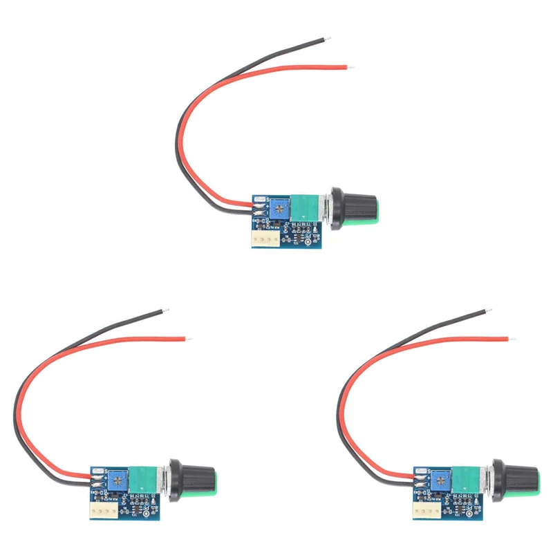 

HLZS-3X DC 12V Adjustable 0%-100% PWM Fan Speed Controller With Knob Switch 4 Wire Fan Speed Governor Noise Reduction