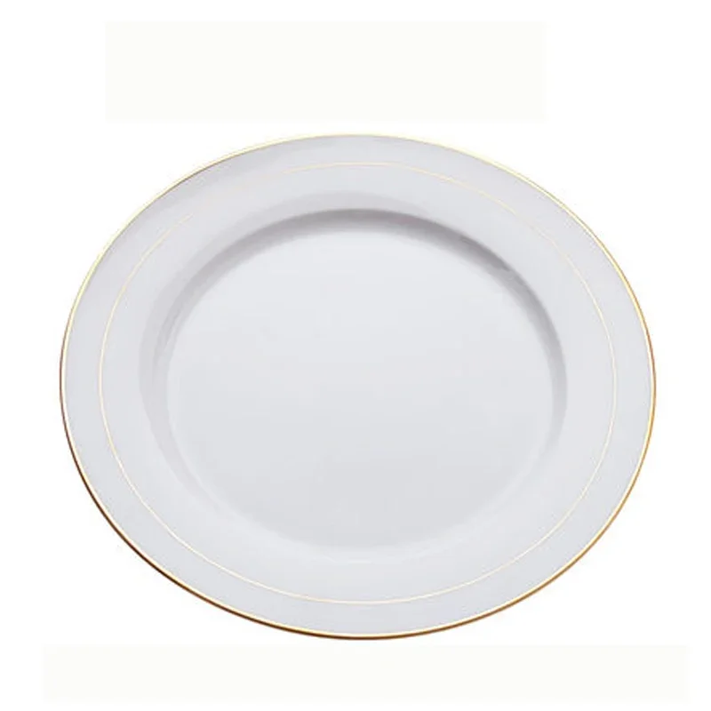 Dinner Set Plates and Dishes Bone China Phnom Penh Plate Health and Safety Tableware White Round Steak Disk Salad Fruit Plates