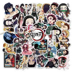 50pcs Anime Demon Slayer Series Graffiti Stickers adatto per la decorazione della parete del Desktop del casco pacchetto di adesivi fai da te all'ingrosso